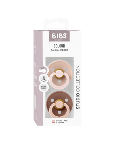 BIBS Studio Line - 2 pack,  Size 3 (18+ m), Round - Latex