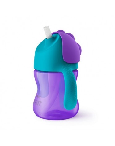 Philips Avent,  Bendy straw cup,Purple/blue , Age 9m+