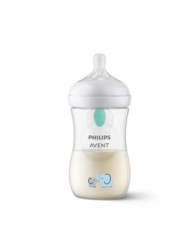 Philips Avent, Natural Response AFV baby bottle elephant, 260 ml, Age 1m+