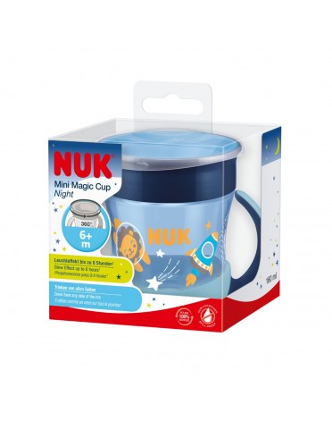 NUK  Mini Magic Cup Night, Drinking cup, Blue, 6+m
